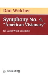 Symphony No. 4, American Visionary band score cover